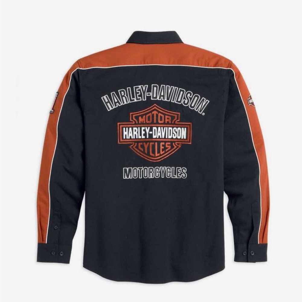 Harley Davidson Mens long sleeve prestige woven shirt